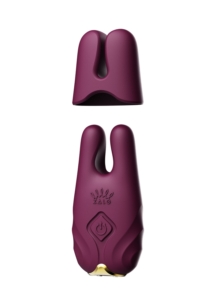 Zalo Nave Vibrating Nipple Clamps PURPLE - 8