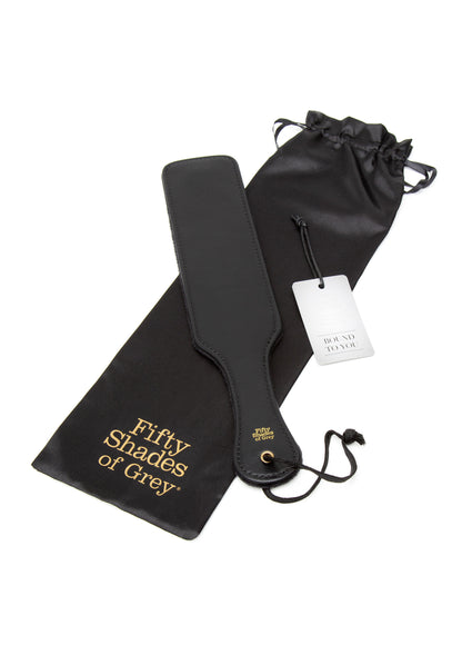 Faux Leather Spanking Paddle BLACK - 1