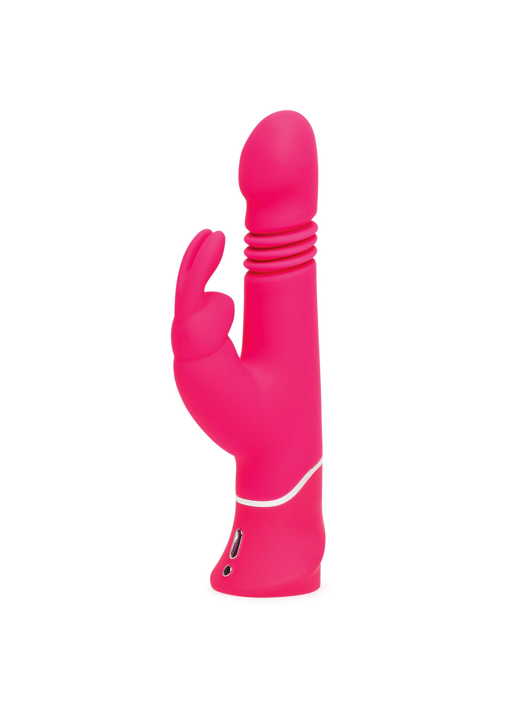 Happy Rabbit Thrusting Realistic Vibrator PINK - 3