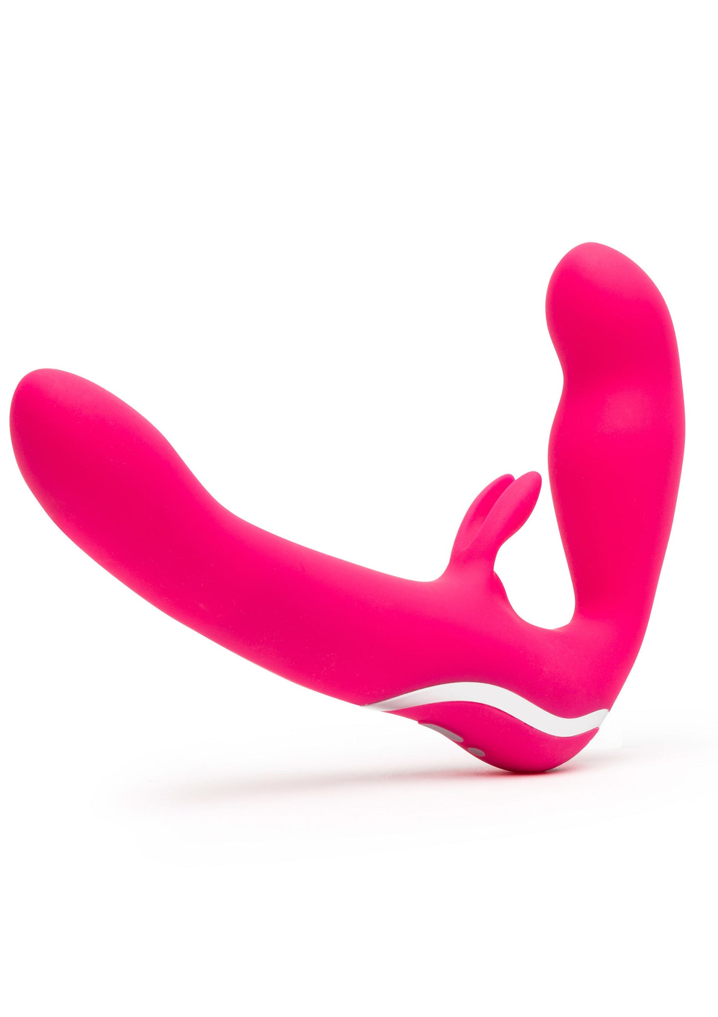 Happy Rabbit Vibrating Strapless Strap-On PINK - 7