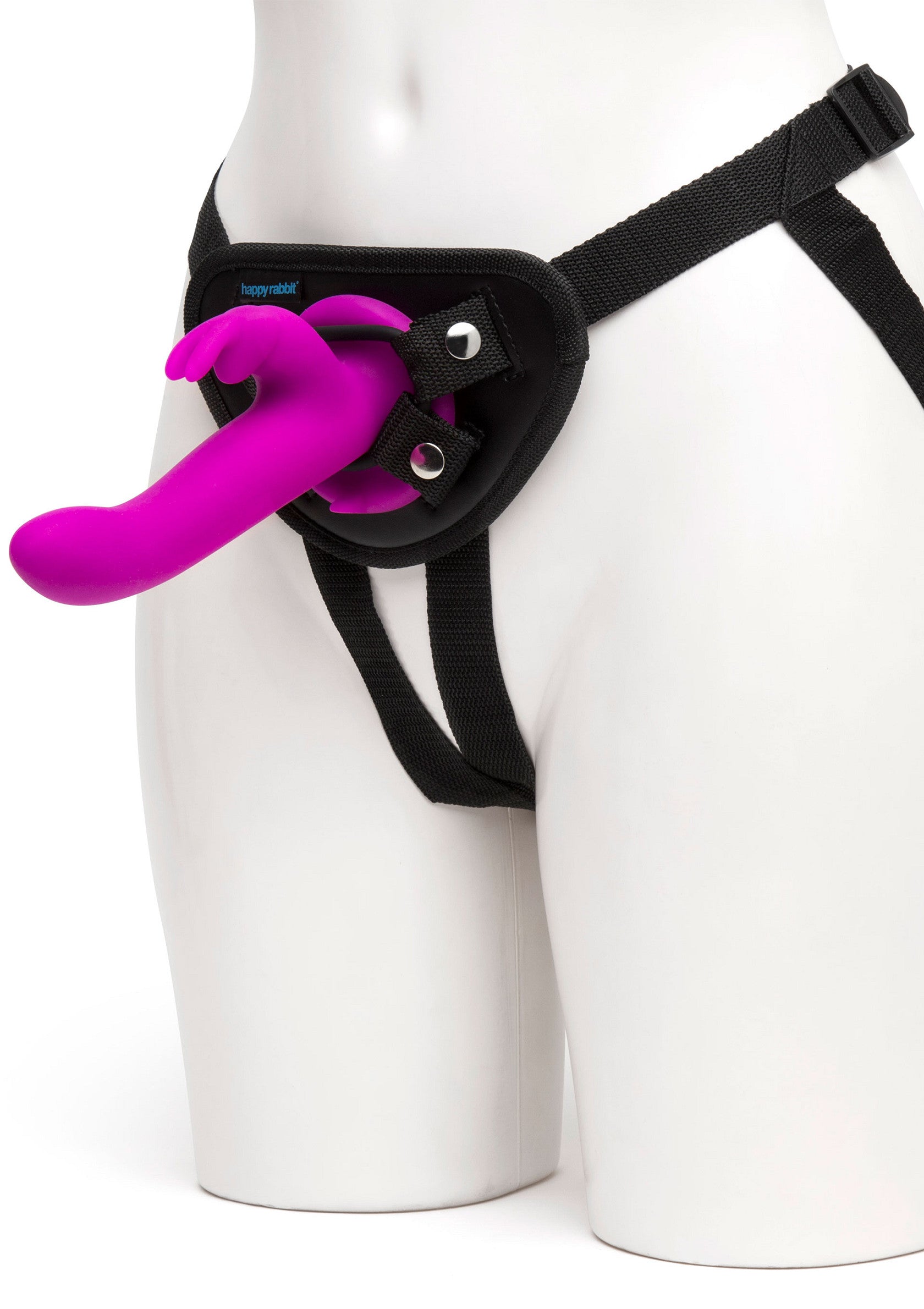 Happy Rabbit Vibrating Strap-On Harness Set PURPLE - 2