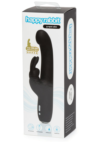 Happy Rabbit Slimline G-Spot Vibrator BLACK - 7