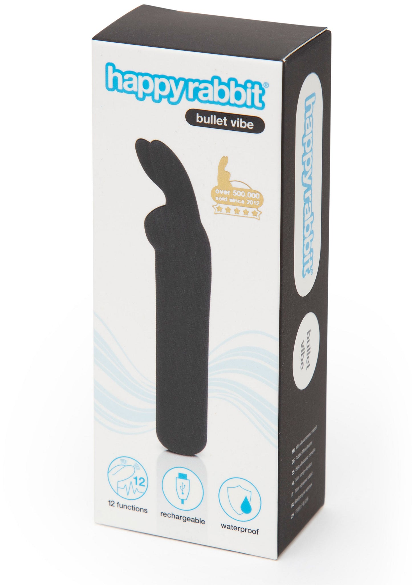 Happy Rabbit Ears Bullet Vibrator BLACK - 1