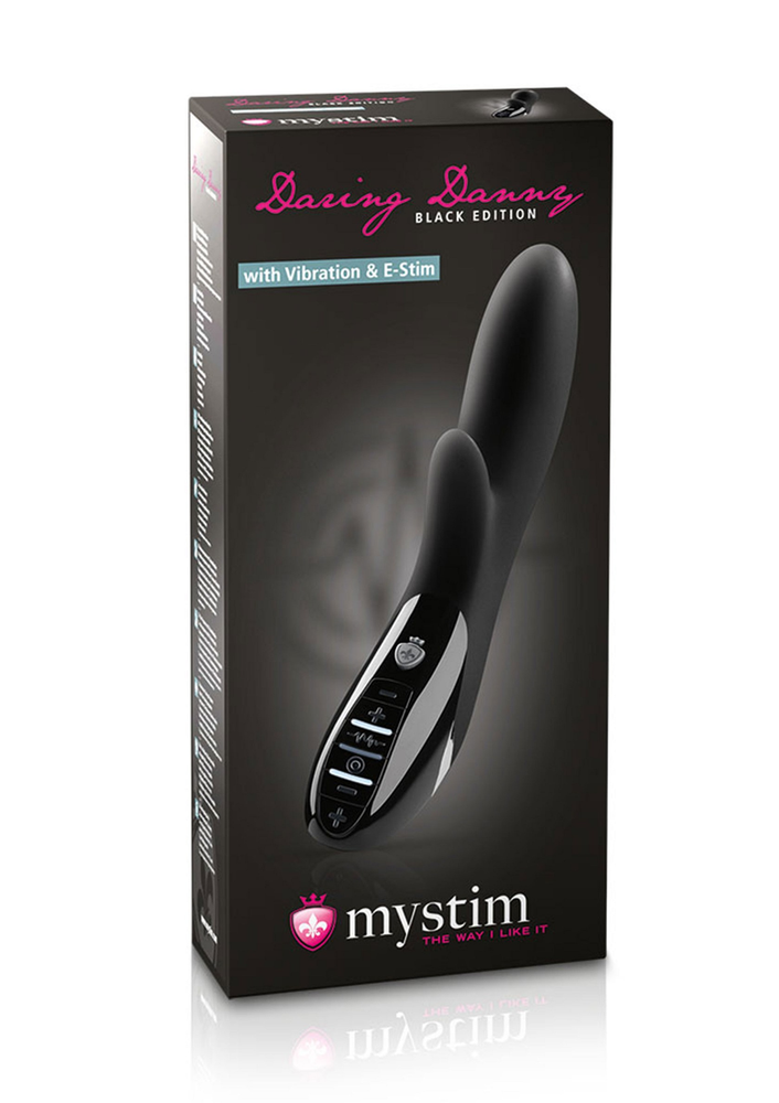 MyStim Daring Danny eStim Vibrator BLACK - 4