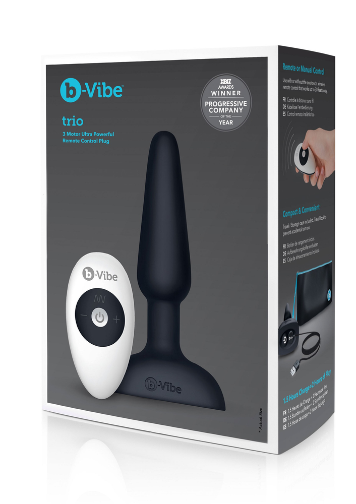 B-Vibe Trio Plug BLACK - 4