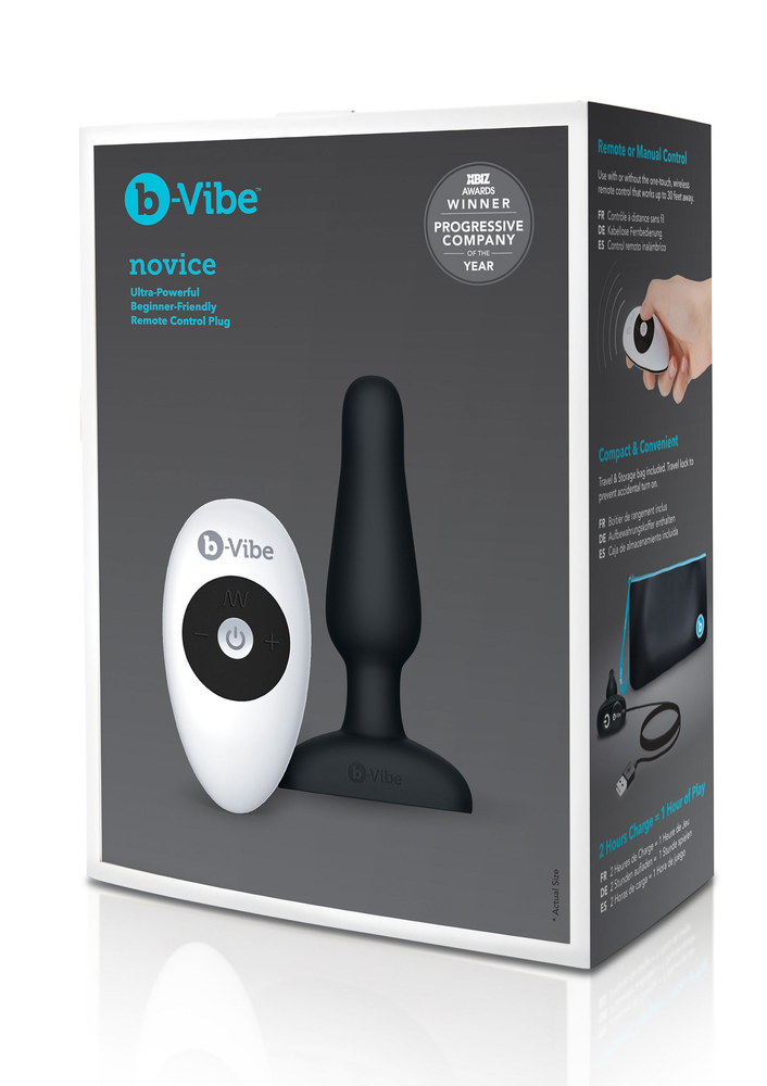 B-Vibe Novice Plug BLACK - 1