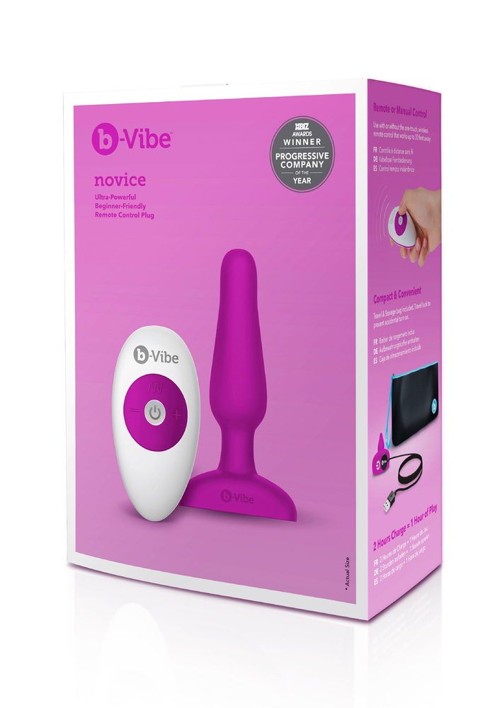 B-Vibe Novice Plug FUCHSIA - 3