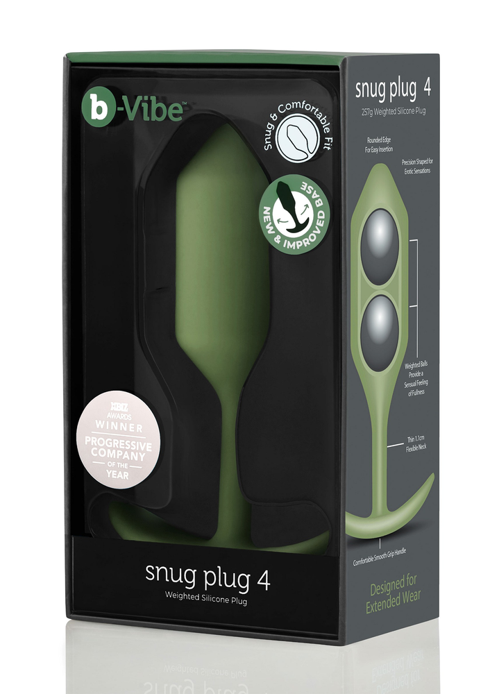 B-Vibe Snug Plug 4 GREEN - 0