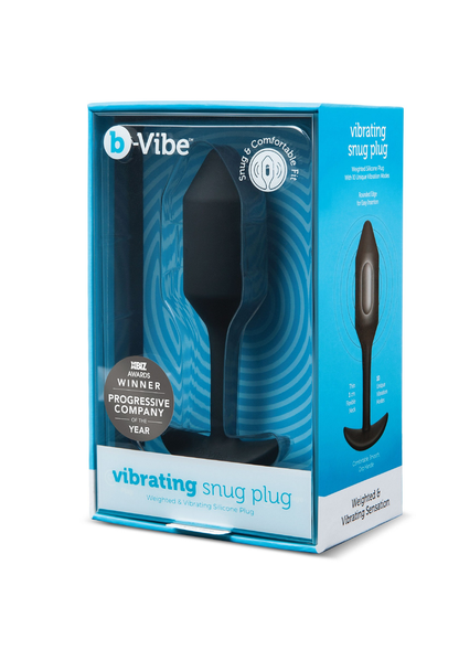 B-Vibe Vibrating Snug Plug 2 BLACK - 7