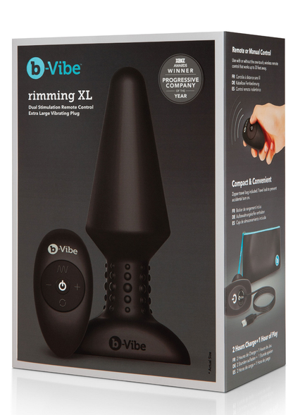 B-Vibe Rimming Plug XL BLACK - 4