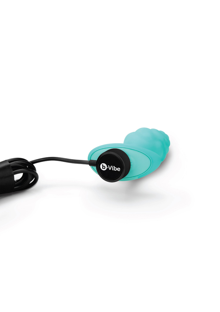 B-Vibe Bump Texture Plug AQUA - 9