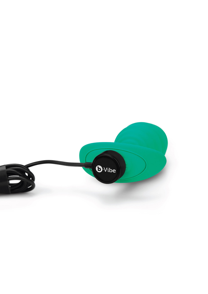 B-Vibe Twist Texture Plug GREEN - 4