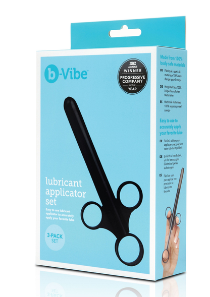 B-Vibe Lube Applicator 3pcs BLACK - 0