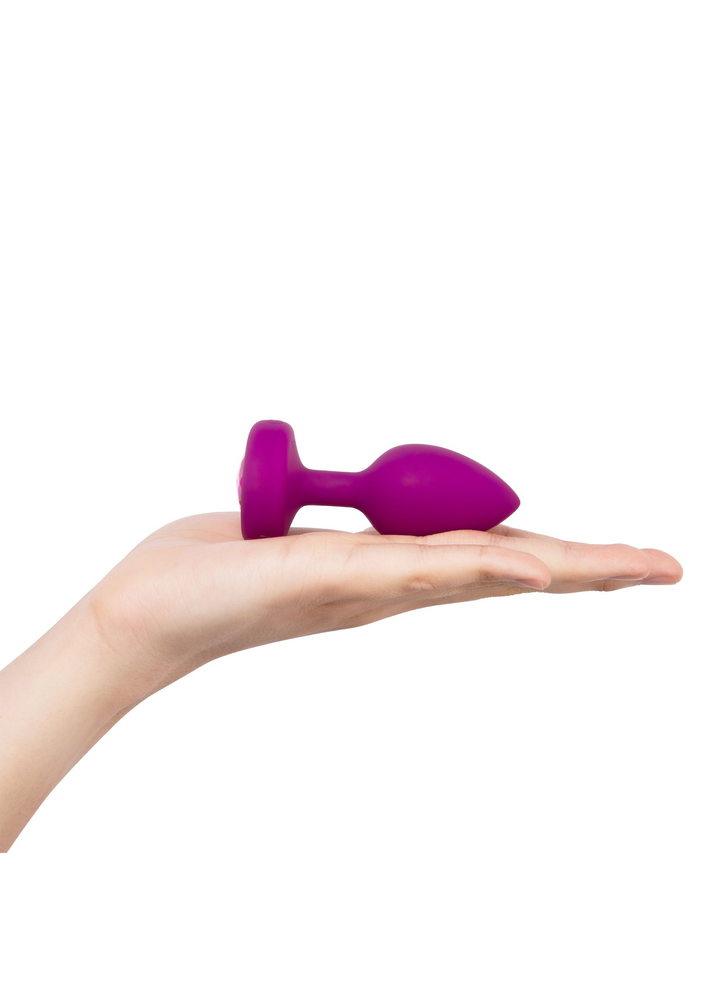 B-Vibe Vibrating Jewel Plug S/M FUCHSIA - 8