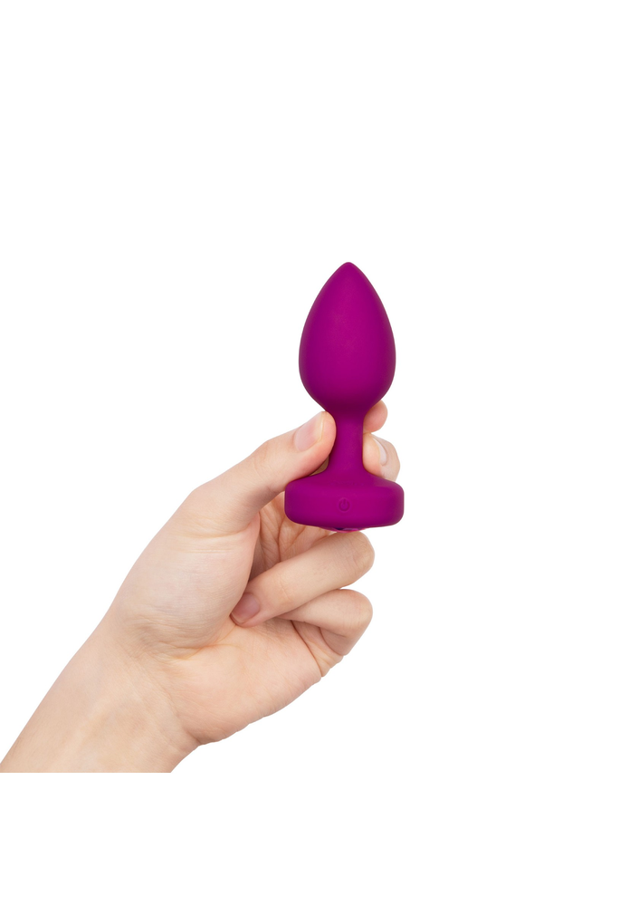 B-Vibe Vibrating Jewel Plug S/M FUCHSIA - 0