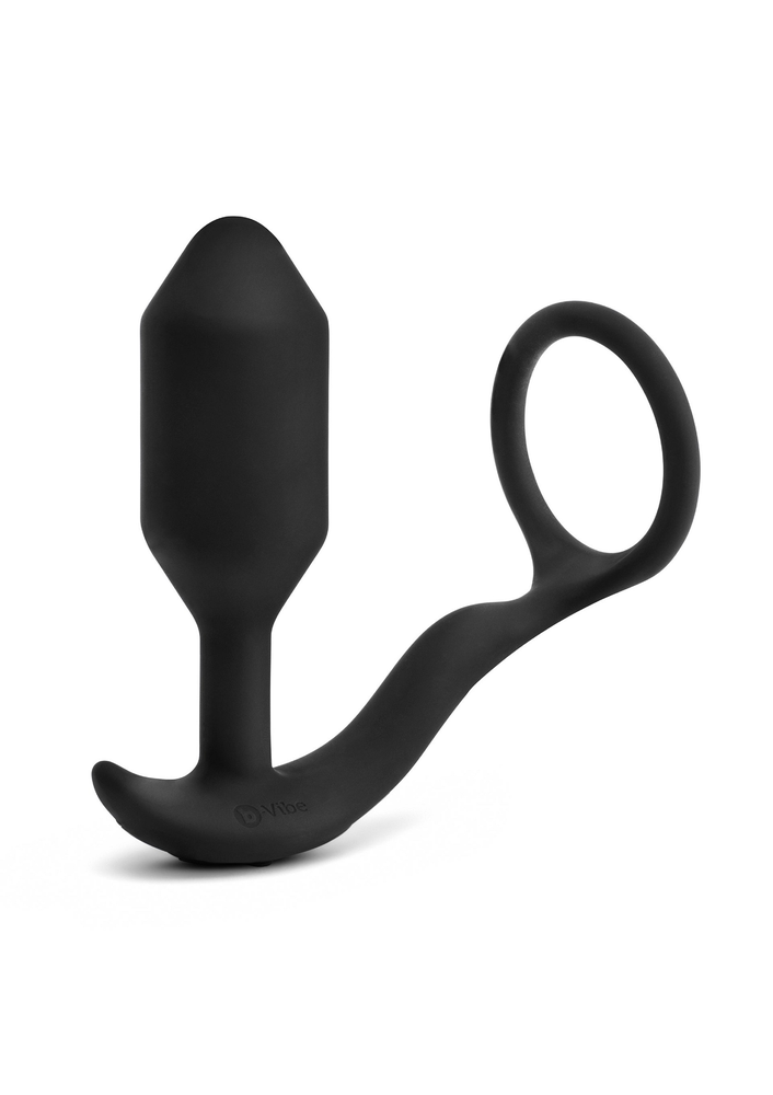 B-Vibe Vibrating Snug & Tug M BLACK - 1