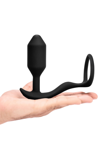 B-Vibe Vibrating Snug & Tug M BLACK - 3