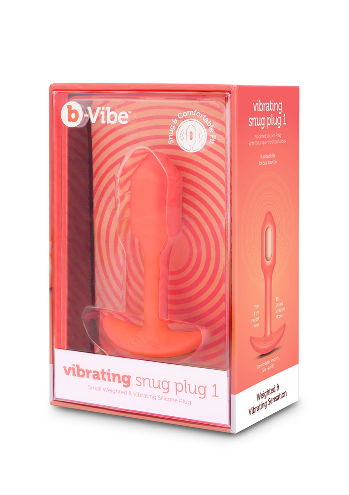 B-Vibe Vibrating Snug Plug S ORANGE - 6