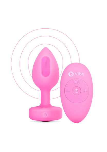 B-Vibe Vibrating Heart Plug S/M PINK - 9