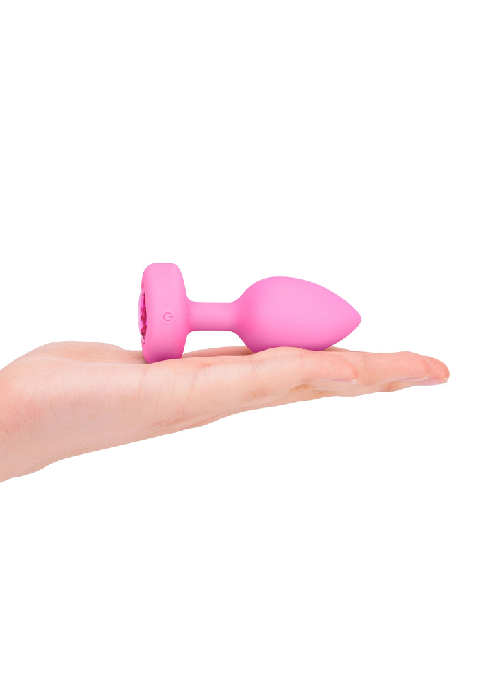 B-Vibe Vibrating Heart Plug S/M PINK - 11