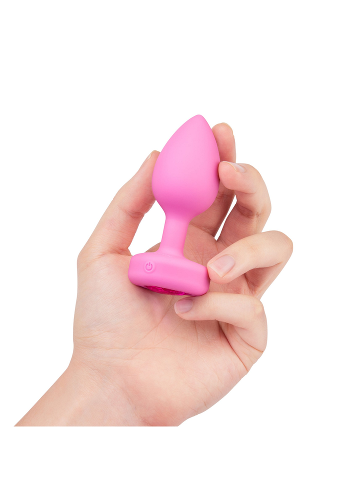 B-Vibe Vibrating Heart Plug S/M PINK - 6