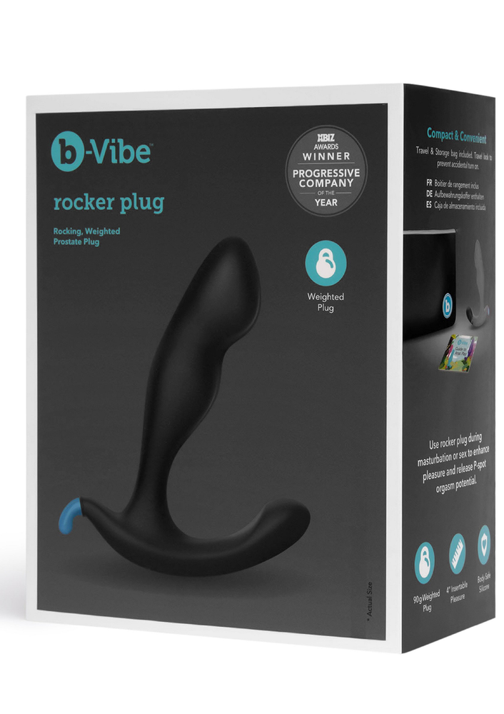 B-Vibe Rocker Plug BLACK - 3