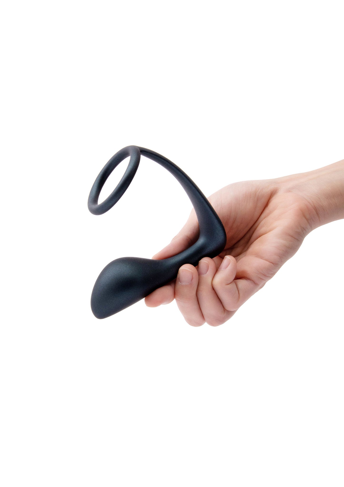 B-Vibe Ringer Cock Ring & Plug BLACK - 8