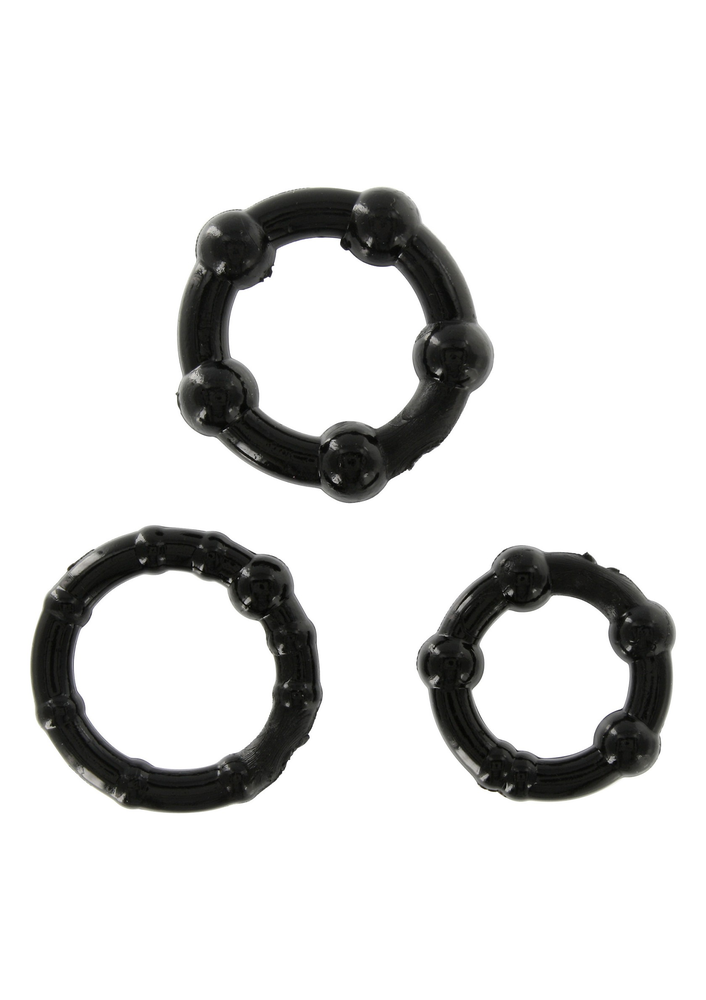 Stay Hard - Three Rings BLACK - 0