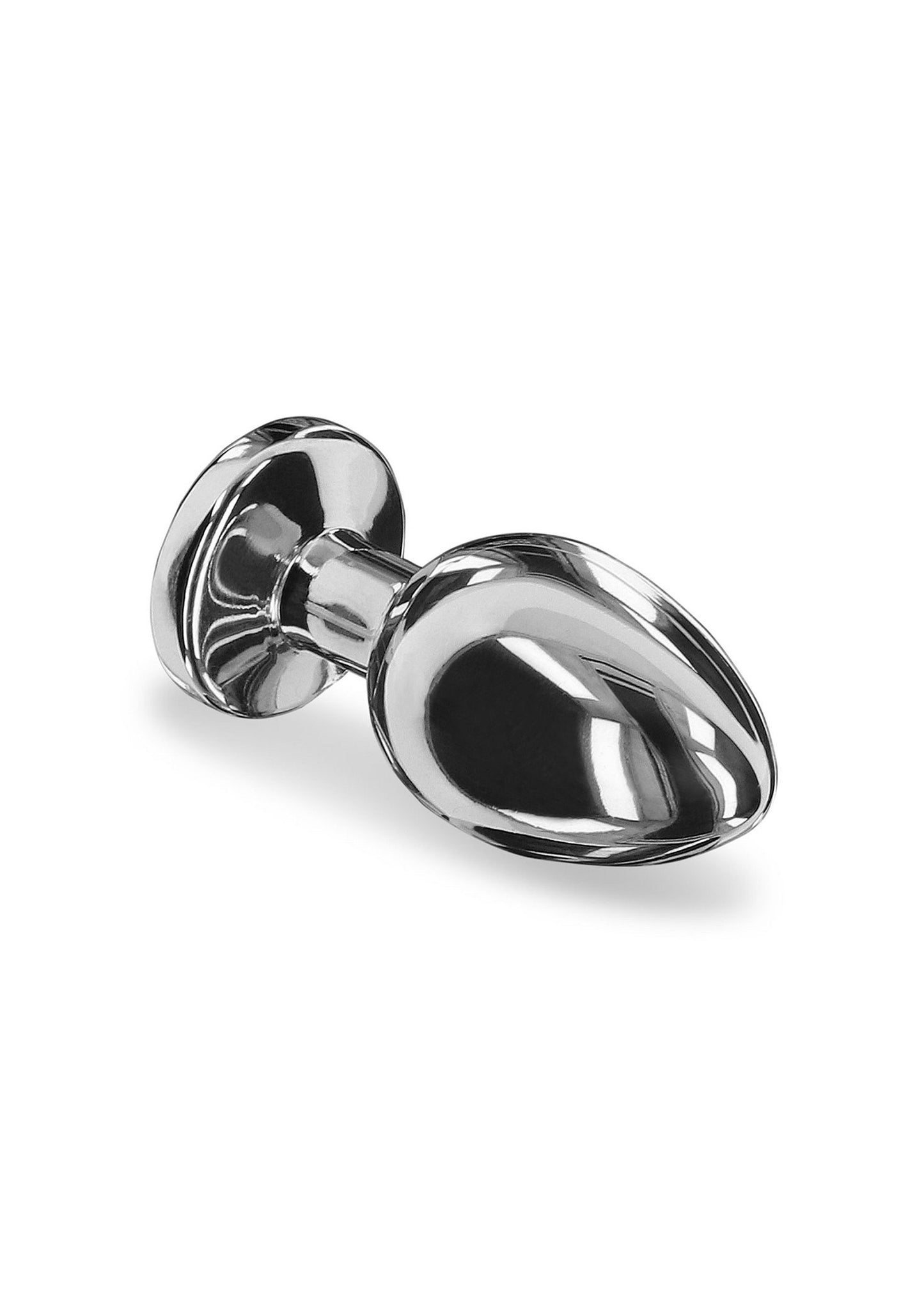 Playhouse Steel Pleasure Weighted Steel Butt Plug - S SILVER - 3