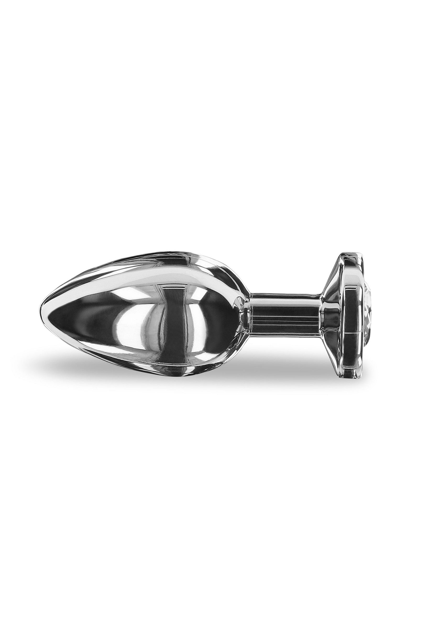 Playhouse Steel Pleasure Weighted Steel Butt Plug - M SILVER - 9