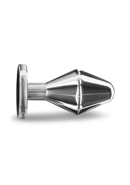 Playhouse Steel Pleasure Massive Steel Butt Plug - M SILVER - 2