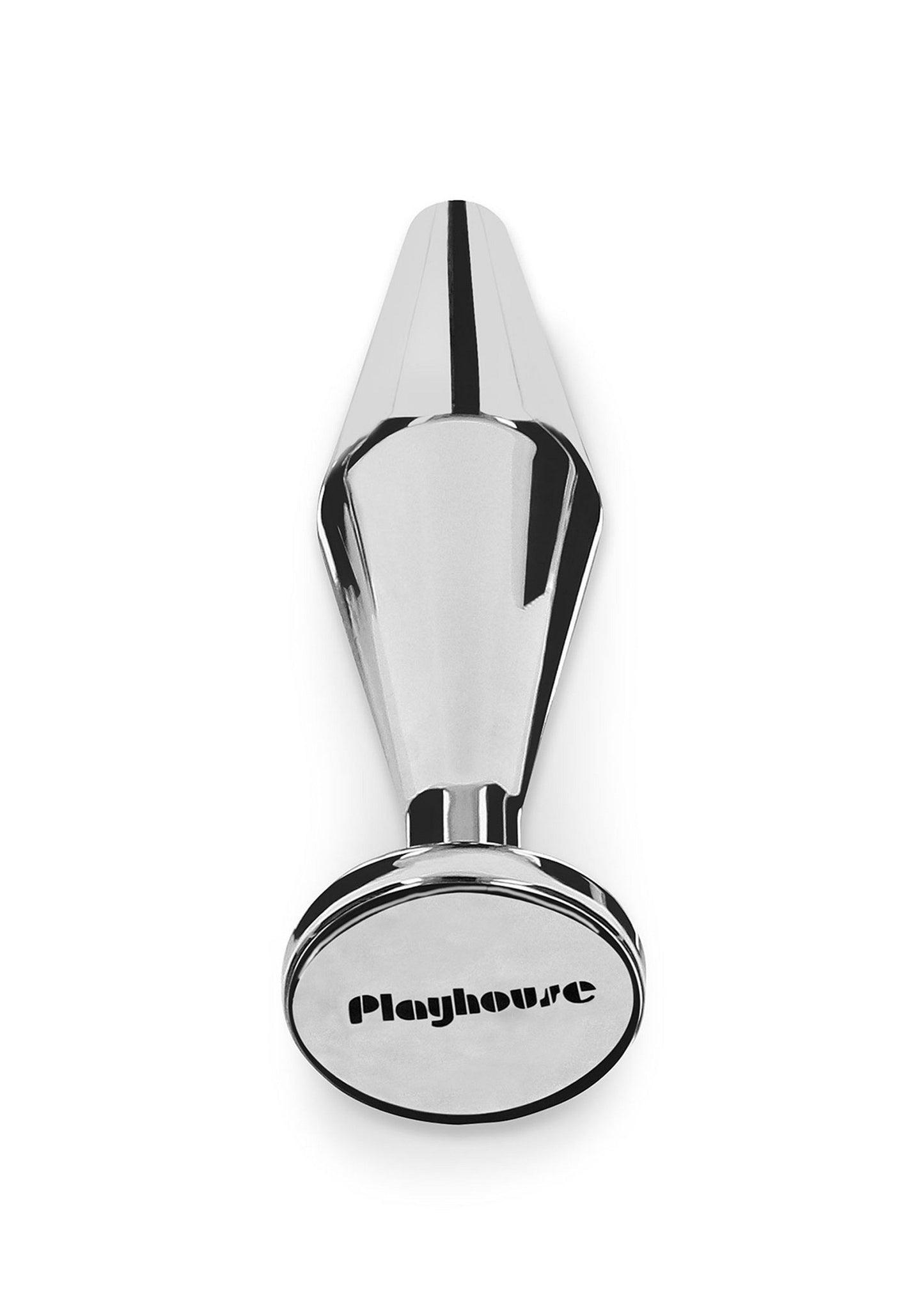 Playhouse Steel Pleasure Massive Steel Butt Plug - L SILVER - 4