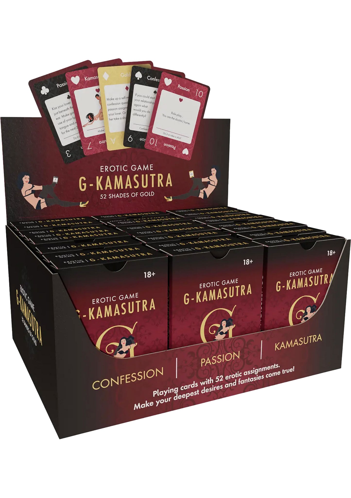 G-Kamasutra Playing Cards Display (24 pcs) ENGLISH - 1