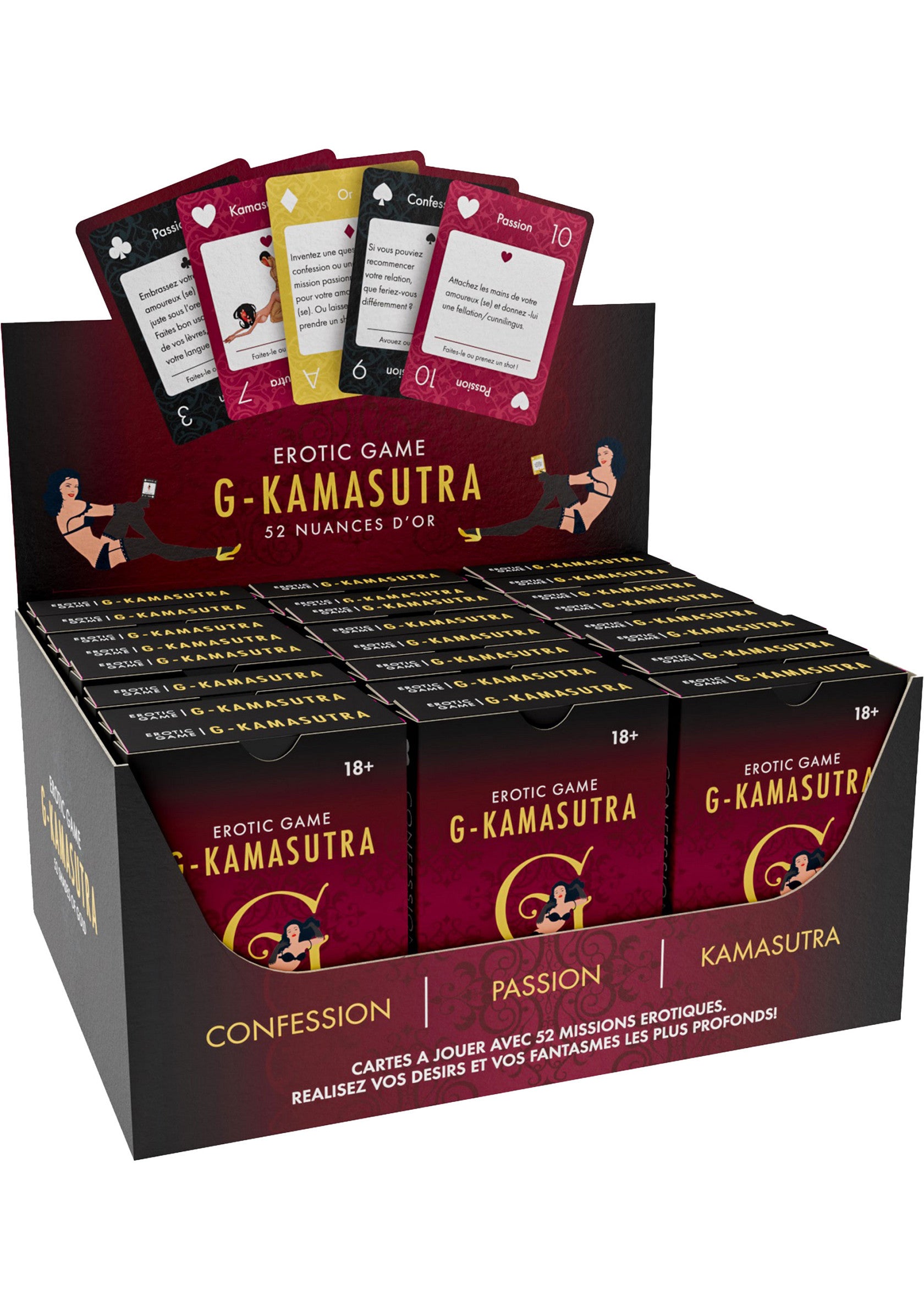 G-Kamasutra Playing Cards Display (24 pcs) FRENCH - 2