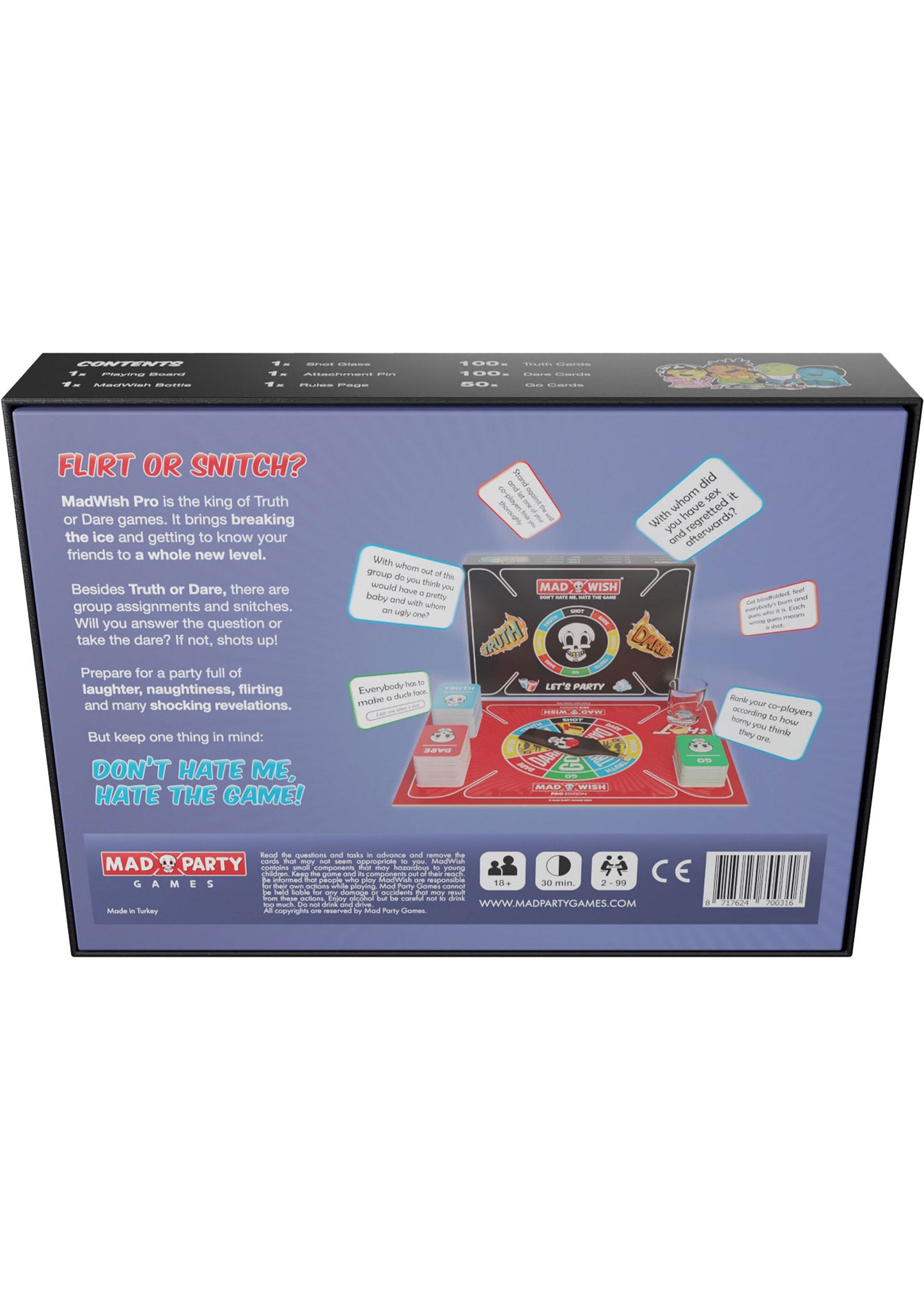 MadWish Pro - Party Drinking Board Game ENGLISH - 1