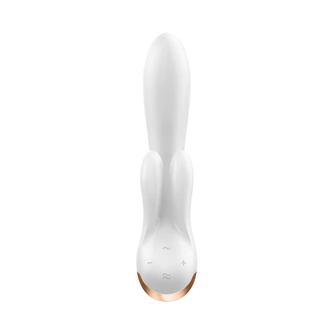 Double Flex - Rabbit Vibrator - White Wit - 2