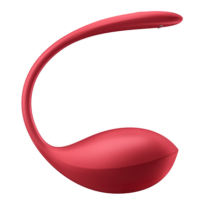 Shiny Petal Connect App - Wearable Couple Vibrator - Red Rood - 1