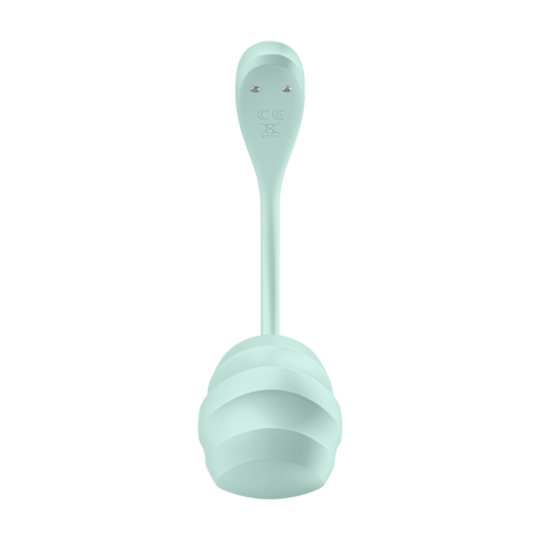 Smooth Petal Connect App - Wearable Couple Vibrator - Mint Groen - 4