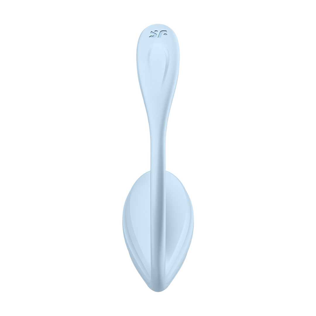 Smooth Petal Connect App - Wearable Couple Vibrator - Light Blue Blauw - 4