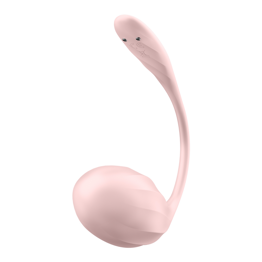 Ribbed Petal Connect App - Wearable Couple Vibrator - Rose Roze - 1