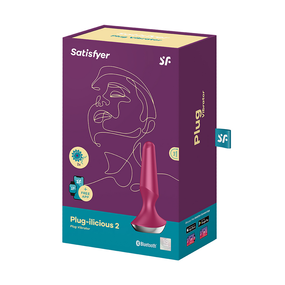 Plug-ilicious 2 - Vibrating Butt Plug - Berry Paars - 2