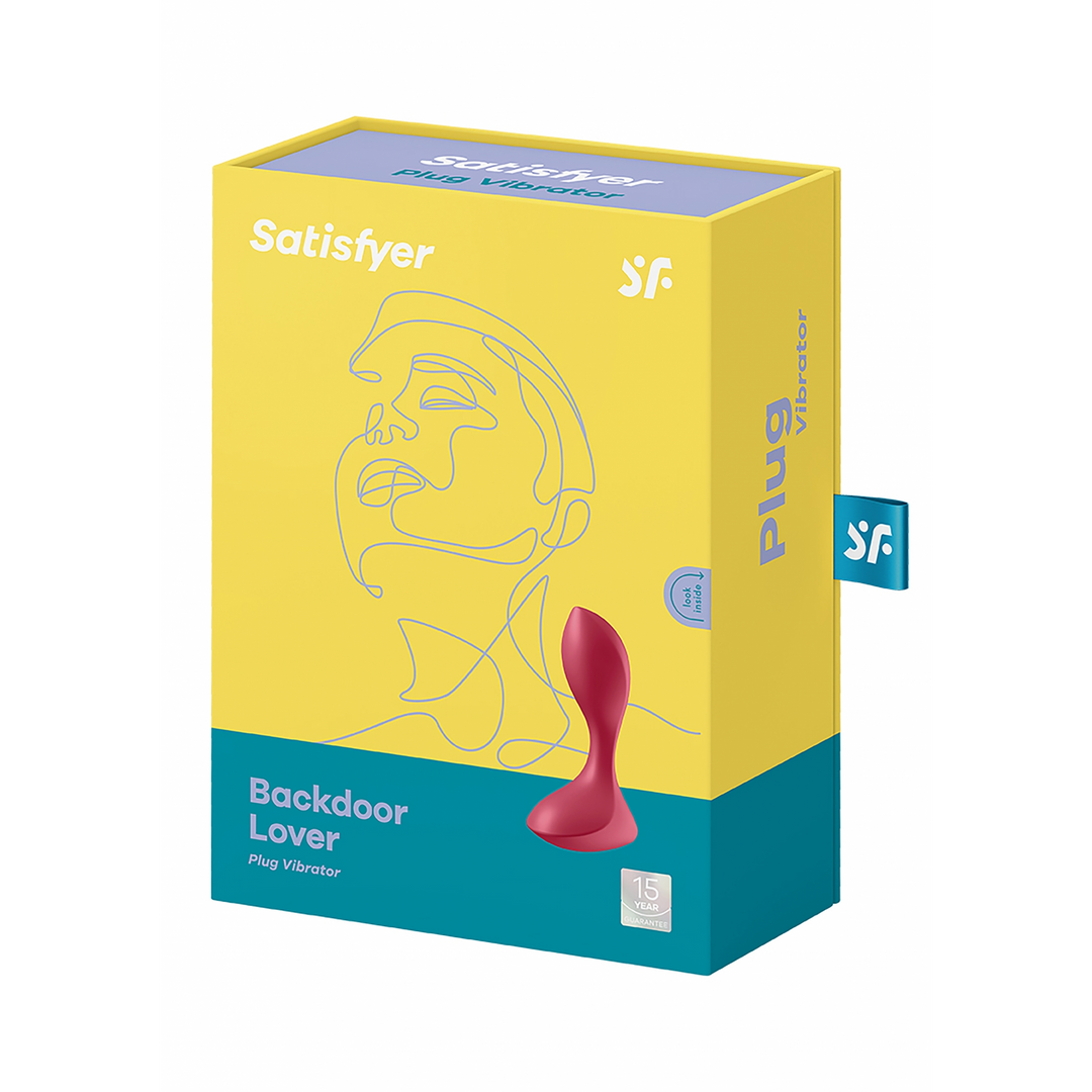 Backdoor Lover - Butt Plug Vibrator - Red Rood - 0