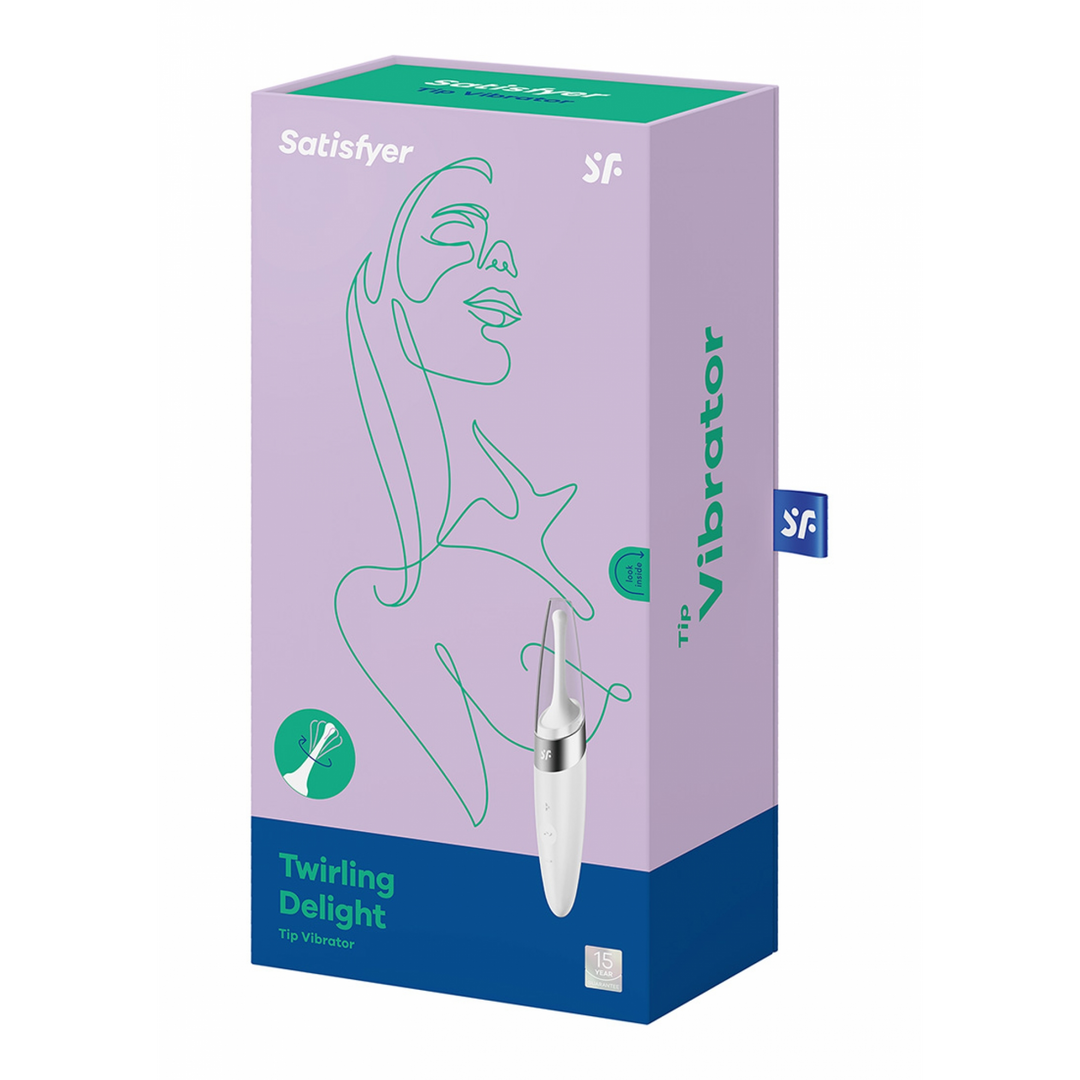 Twirling Delight - Tip Vibrator - White Wit - 4