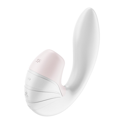 Supernova - Insertable Double Air Pulse Vibrator - White Wit - 1