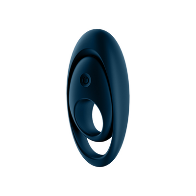 Glorious Duo Ring - Vibrating Cockring with Double Strap - Dark Blue Blauw - 4