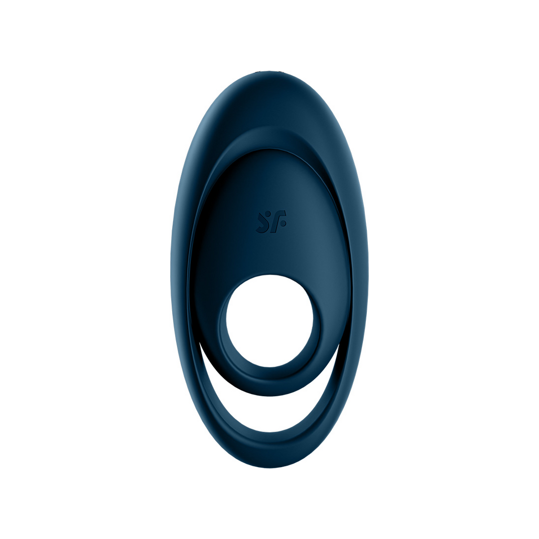 Glorious Duo Ring - Vibrating Cockring with Double Strap - Dark Blue Blauw - 2