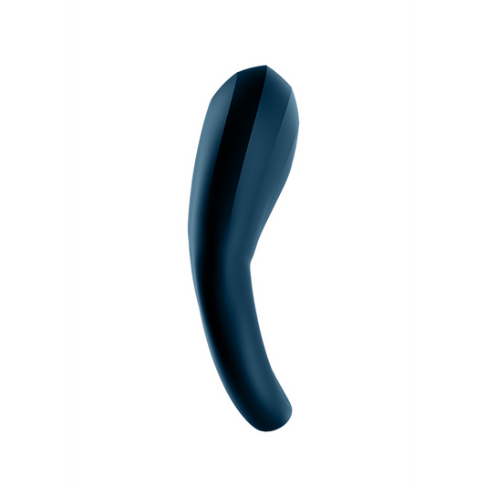 Epic Duo Ring - Double Ring Vibrating Cockring - Dark Blue