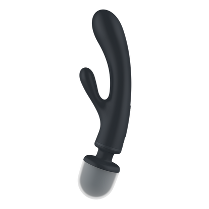 Triple Lover - Hybrid Wand Vibrator - Grey Grijs - 0