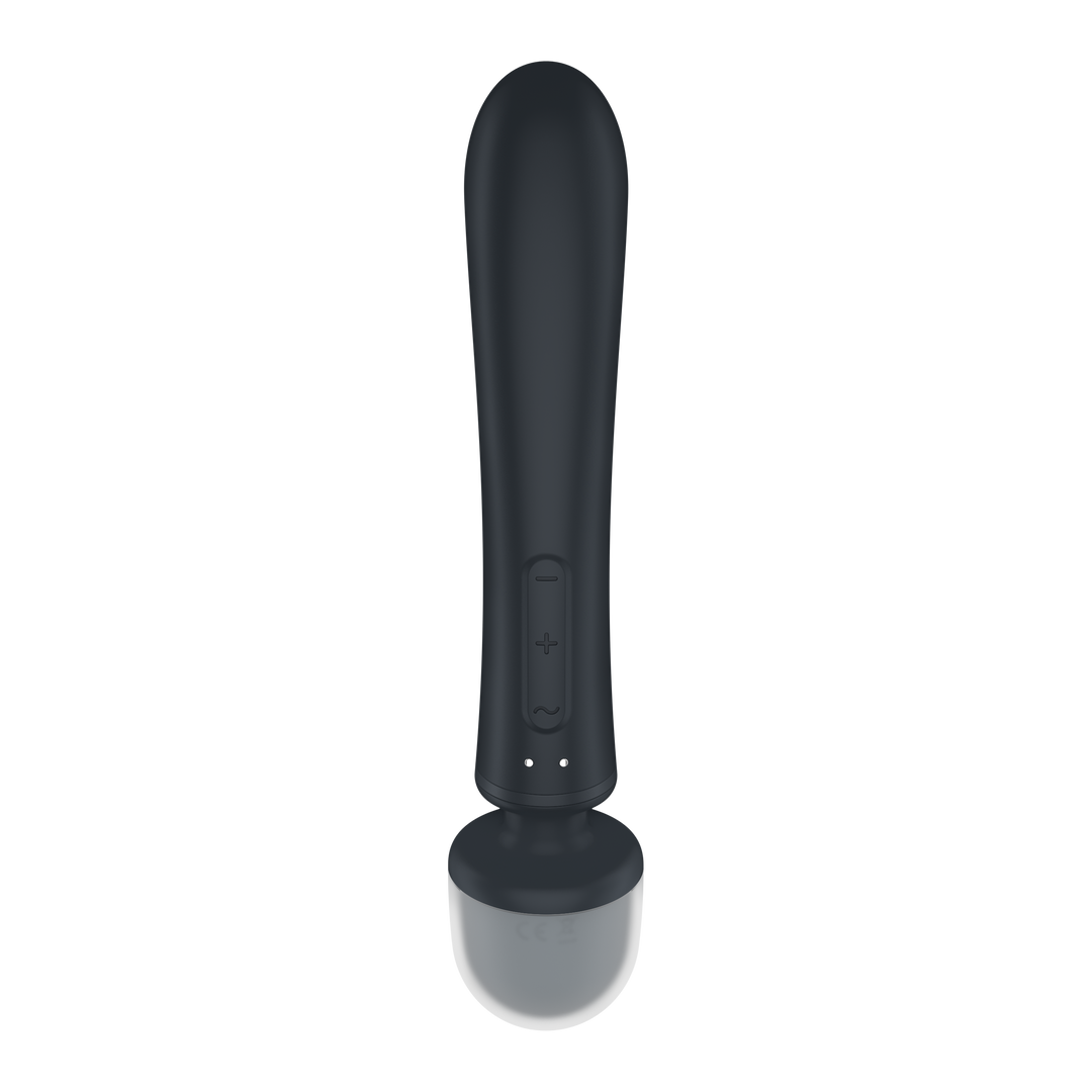 Triple Lover - Hybrid Wand Vibrator - Grey Grijs - 2