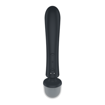 Triple Lover - Hybrid Wand Vibrator - Grey Grijs - 2